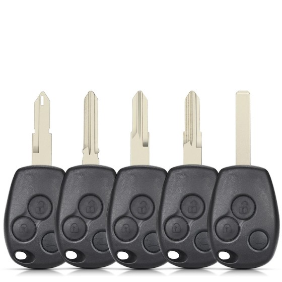 3 Button Car Key Shell For Renault NO153/VAC102/NE73/HU136TE/VA2 Key Shell (No logo/With logo)