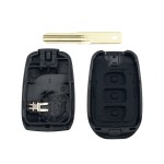 Remote Car Key Shell Fob For Renault 2/3BT Left/No.153/VAC102 Blade(No logo/With logo)