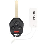 4 Button Remote Key Fob 4D60/4D62/G Chip CWTWB1U766 433/315MHz ASK (No logo)