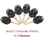 3/4 Buttons case DAT17/NSN14/TOY43R Blade(No Logo)