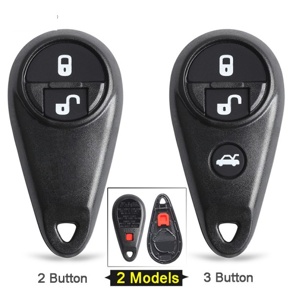 Subaru Baja Forester Impreza Tribeca Legacy & Outback Replacement 2 / 3 / 4 Button Remote Key Shell Case Fob