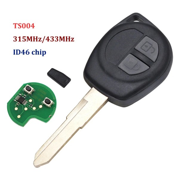 Suzuki 2 Buttons 315MHz ASK ID46 Chip HU87 Blade(With logo)