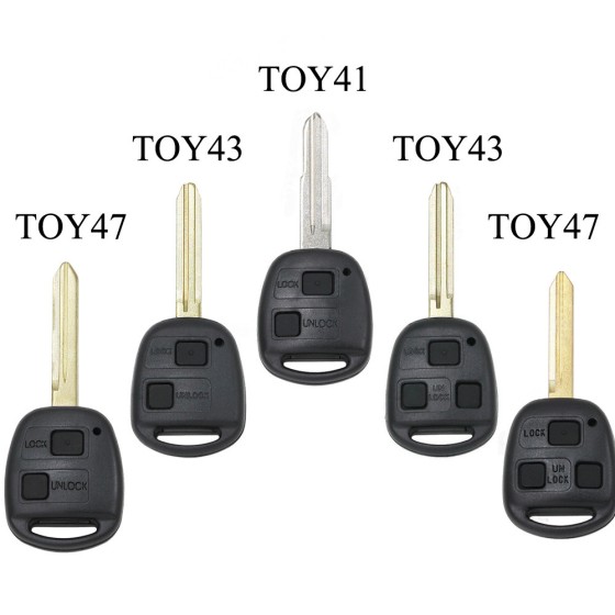 Toyota 2 Buttons TOY43/47/41/48/40 Blade(No logo/With logo)