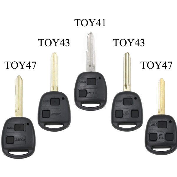 Toyota 2 Buttons TOY43/47/41/48/40 Blade(No logo/With logo)