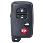 Toyota Smart Key Cover 2/2+1/3/4 Buttons Black(No logo/With logo)