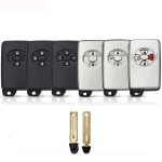 Toyota smart key shell 2/3/3+1/4 Buttons Silver/Black(No logo/With logo)