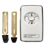 Toyota smart key shell 2/3/3+1/4 Buttons Silver/Black(No logo/With logo)