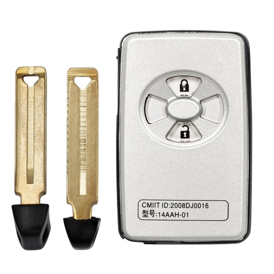 Toyota smart key shell 2/3/3+1/4 Buttons Silver/Black(No logo/With logo)