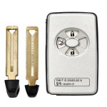 Toyota smart key shell 2/3/3+1/4 Buttons Silver/Black(No logo/With logo)