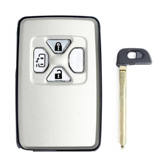 Toyota smart key shell 3/4/5 Buttons Silver/Black(No logo/With logo)