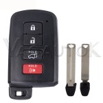 Toyota smart key shell 2/3/2+1/3+1 Buttons Black(No logo/With logo)