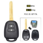 TOY 2 Buttons 433MHz B71TA 89070-0D580 433mhz (without Chip/G Chip/8A Chip)(With logo)