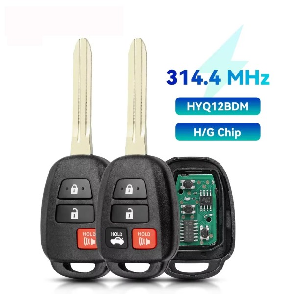 TOY 2+1/3+1 Buttons FCC: HYQ12BDM/HYQ12BEL 314.4Mhz (Without Chip/G Chip/H Chip) (NO logo)