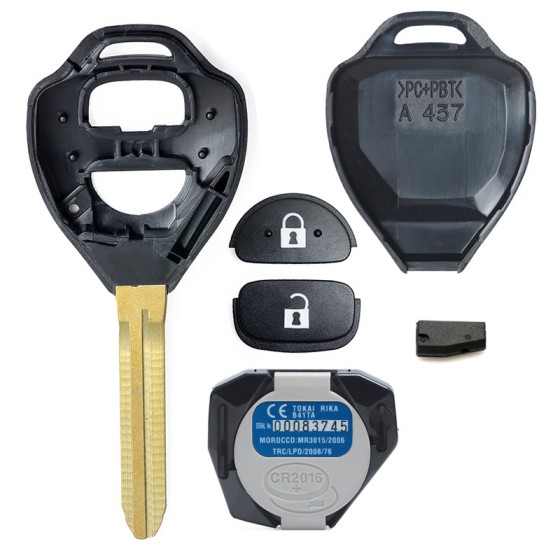 TOY 2 Buttons P/N:B42TA/B41TA 433MHz (No Chip/G Chip/67 Chip)