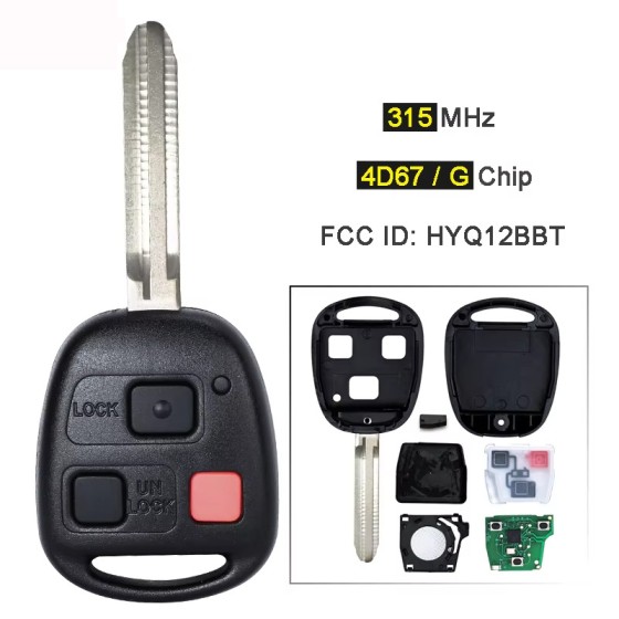 HYQ12BBT 314MHz/315Mhz 4D67/G Chip(No logo/With logo)