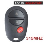 315MHz GQ43VT20T P/N: 89742-06030 Remote Car Key Fob