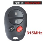 315MHz GQ43VT20T P/N: 89742-06030 Remote Car Key Fob