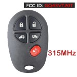 315MHz GQ43VT20T P/N: 89742-06030 Remote Car Key Fob