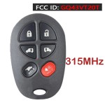 315MHz GQ43VT20T P/N: 89742-06030 Remote Car Key Fob