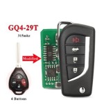 2+1/3+1 BT GQ4-29T Modified Flip Remote Car Key Fob G/67 Chip 315MHZ