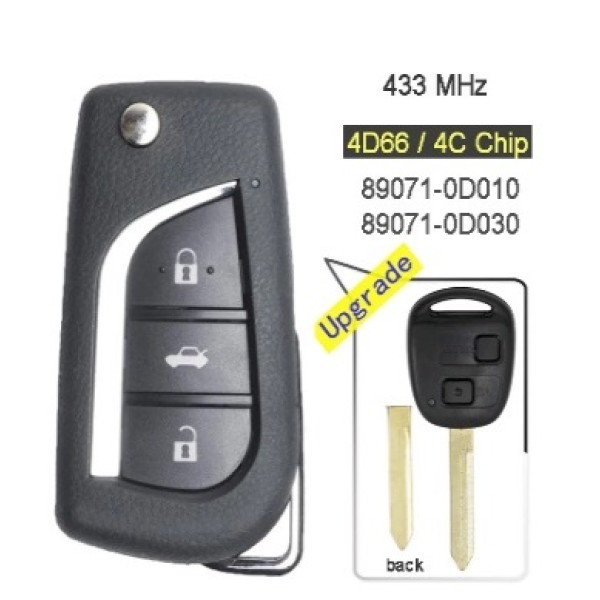 433MHz 4D66/4CChip P/N: 89071-0D010/ 89071-0D030 Upgraded