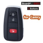 312/ 314.3MHz 8A Chip Board ID: 0351 HYQ14FBC Keyless-Go Smart Remote Key Fob for Toyota RaV4 Camry Prius 2016-2021