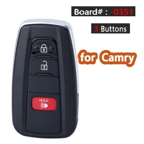 312/ 314.3MHz 8A Chip Board ID: 0351 HYQ14FBC Keyless-Go Smart Remote Key Fob for Toyota RaV4 Camry Prius 2016-2021