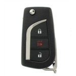 2017-2018 Toyota Corolla / 3-Button Remote Flip Key / PN: 89070-12C20 / HYQ12BFB (H Chip) (AFTERMARKET)