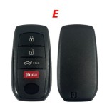 TOY 2+1/3+1/4+1/5+1/5/2/3/4 buttons smart keys for aftermarket PCB with logo (back side NO)