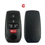 TOY 2+1/3+1/4+1/5+1/5/2/3/4 buttons smart keys for aftermarket PCB with logo (back side NO)