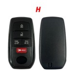 TOY 2+1/3+1/4+1/5+1/5/2/3/4 buttons smart keys for aftermarket PCB with logo (back side NO)
