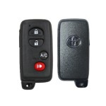 Toyota Smart Key Cover 2/2+1/3/4 Buttons Black(No logo/With logo)