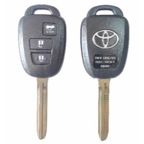 Toyota 2/3 Buttons TOY43 Blade(With logo)