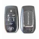Toyota 6 Buttons Board No:0120 433/315/312 Mhz 8A Chip (Alphard Logo/Vellfire logo)