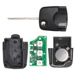 VW 3+1 Buttons remote 433Mhz ID48Chip FCC:1J0959753F(No logo/With logo)