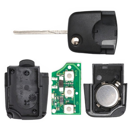 VW 3+1 Buttons remote 433Mhz ID48Chip FCC:1J0959753F(No logo/With logo)