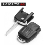 VW 2 Buttons 434MHz ID48 Chip 1J0 959 753 AG/CT/N(No logo/With logo)