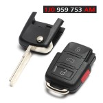 3+1 Button 315MHz ID48 Chip 1J0 959 753 AM/DC/T/P/H(No logo/With logo)