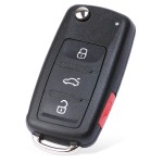 3+1 Button Keyless-Go 315MHz ID48 Chip 5K0837202AE / NBG010180T / 315 MHz(No logo/With logo)