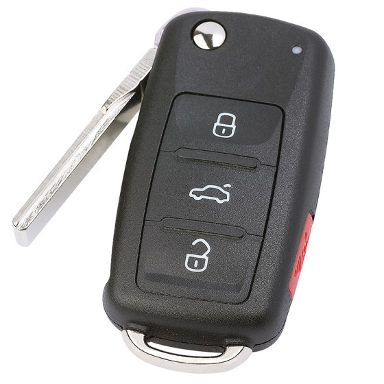 3+1 Button Keyless-Go 315MHz ID48 Chip 5K0837202AE / NBG010180T / 315 MHz(No logo/With logo)