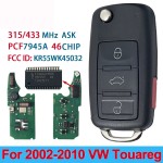 4 Buttons KR55WK45032 315/433MHz With PCF7945A ID46 Chip Remote(No logo/With logo)