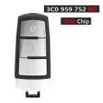 Smart Remote Key 434MHz ID46 Chip 3C0 959 752 BG/BA (No logo/With logo)