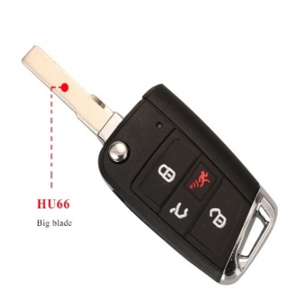Flip Folding Car Key Shell HU66/HU162T