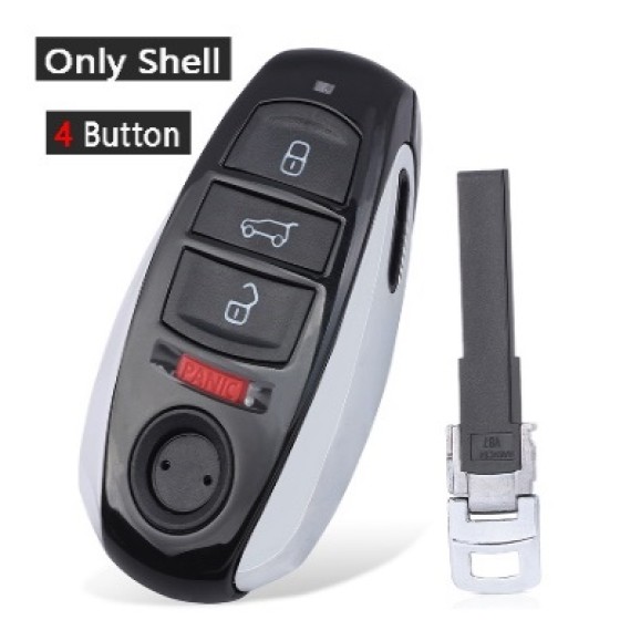 Volkswagen Vw Touareg 3/3+1 Button Smart Remote Car Key Shell Case Fob