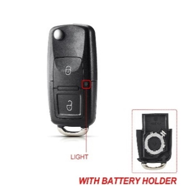 VW 2/3/3+1/2+1 Buttons Remote Car Key Case Shell With/Without battery hold(With logo)