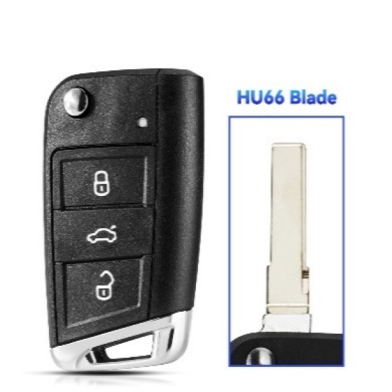 3 Buttons Remote Car Key Shell Case