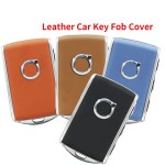 Leather Car Key Cover Key Case Shell for Volvo Leather---brown/black/blue/red