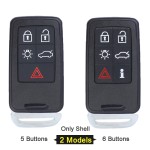 Keyless-Go Smart Remote Key Shell Cover 5/6 buttons(No logo/With logo)