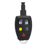Volvo C30 S40 V50 C70 FCC ID: LTQV0315TX, LTQVO315TX, PN: 30772198 Replacement Remote Control Car Key Shell Case Fob