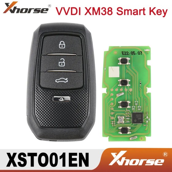 Xhorse XSTO01EN TOY.T for Toyota XM38 Smart Key with Key Shell Support 4D 8A 4A